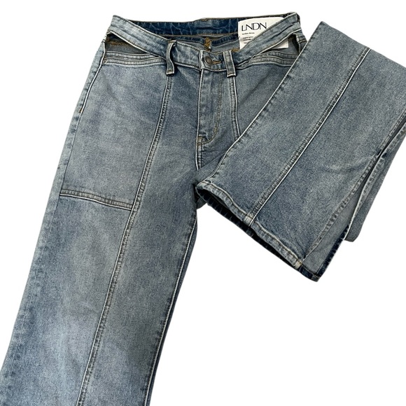LNDN Landon Denim Sunday Jeans Cutout Waist Carpenter Streetwear Y2K Utility 26 - Picture 1 of 13